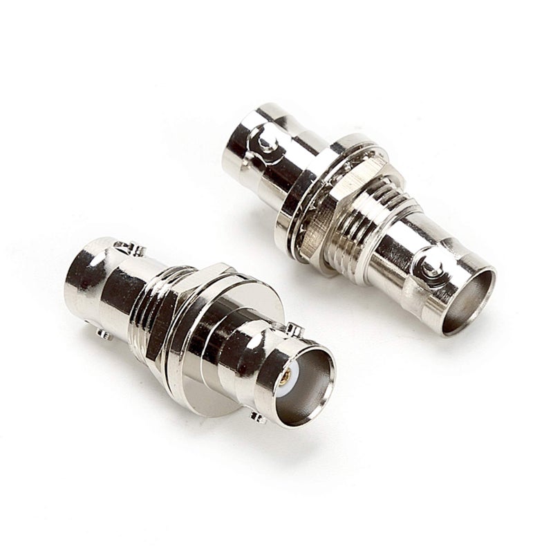 TLS.Eagle BNC Bulkhead Insulated Connector Female to Female Coupler Panel Mount Coax Adapter Pack of 2 - Image 1